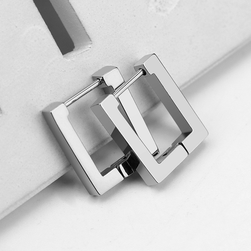 ARRACADA RECTANGULO GEOMETRICO SILVER MEY