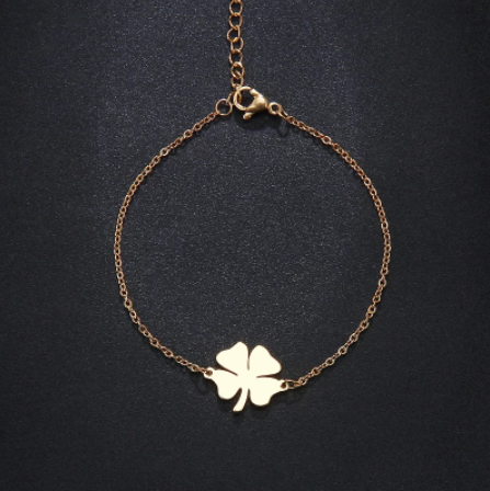 PULSERA TREBOL GOLD DOT