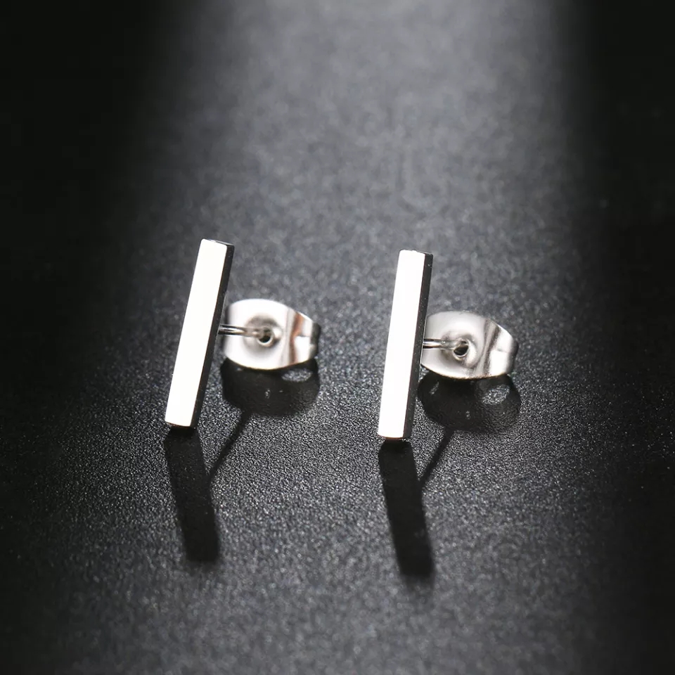 ARETES PALITO SILVER DOT