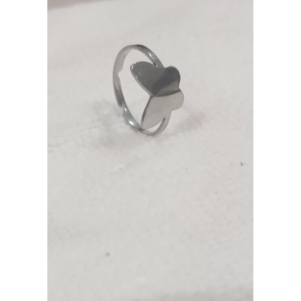 ANILLO ACERO MARIPOSA