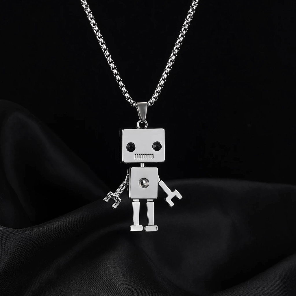 COLLAR ACERO SILVER ROBOT