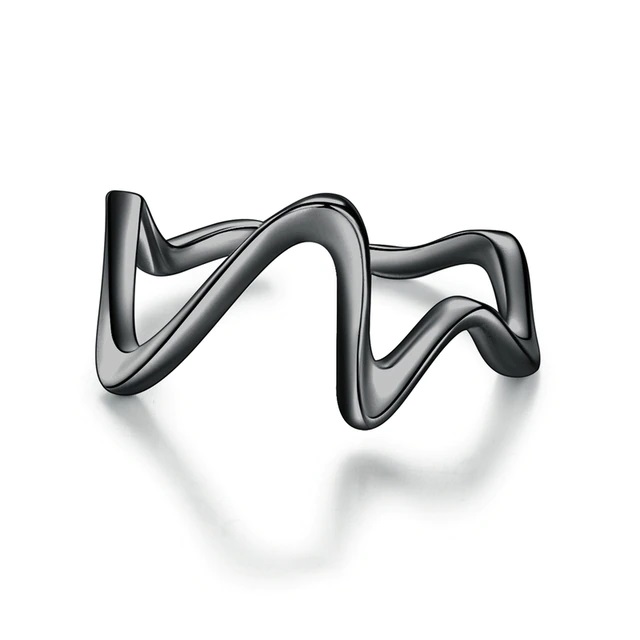 ANILLO ONDAS BLACK *UNITALLA*