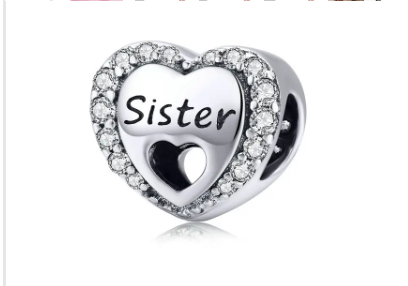 CHARM CORAZON SISTER ZIRCONIA