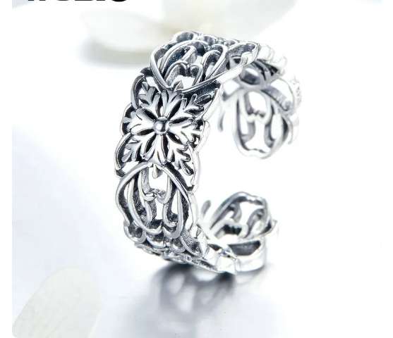 ANILLO MARGARITAS PLATA UNITALLA