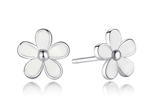 ARETES MARGARITAS BLANCAS