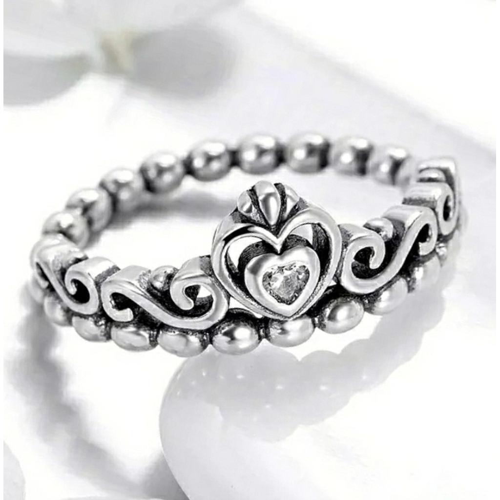 ANILLO PLATA CORONA PRINCESA